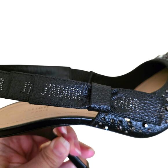 Christian Dior Black Leather J’Adior Crystal Slingback Pumps IT 38 US 8 - Picture 7 of 14